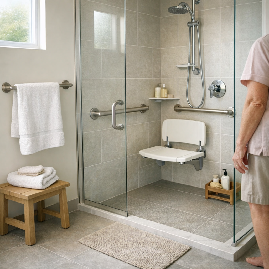 Comment adapter la salle de bain d’une personne âgée sans tout refaire