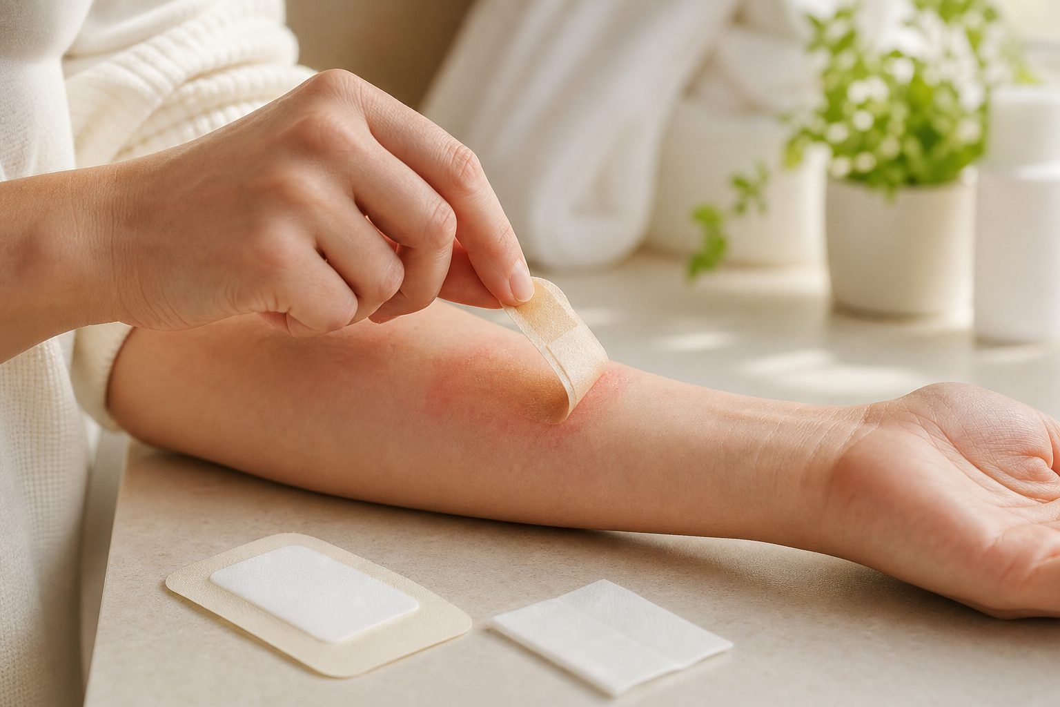 Que faire en cas de réaction allergique à un pansement ?
