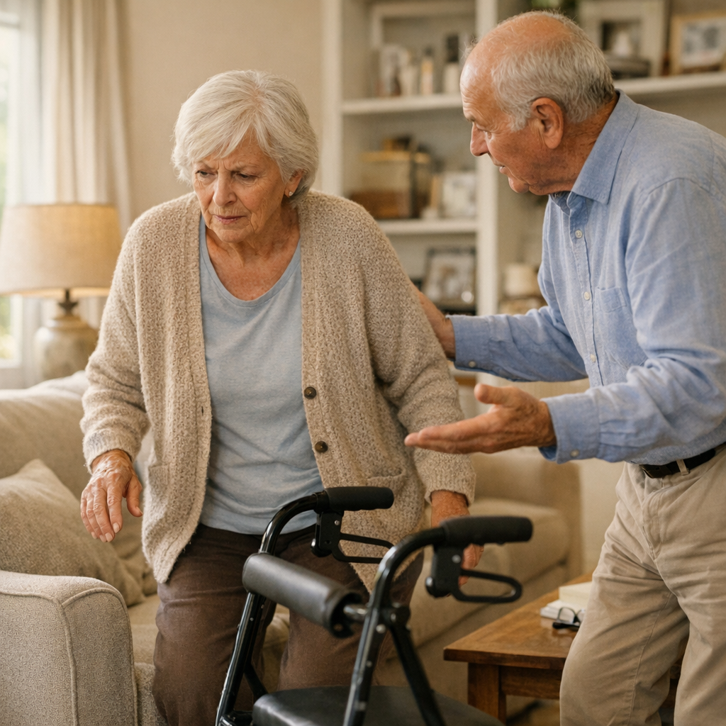 Que faire quand la personne comprend la consigne de marche puis l’oublie au moment de se lever ou de tourner ?