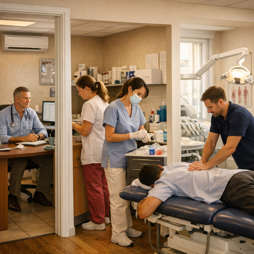 Les professionnels de santé à Sizun&nbsp;: médecin, cabinet infirmier, dentiste, kiné