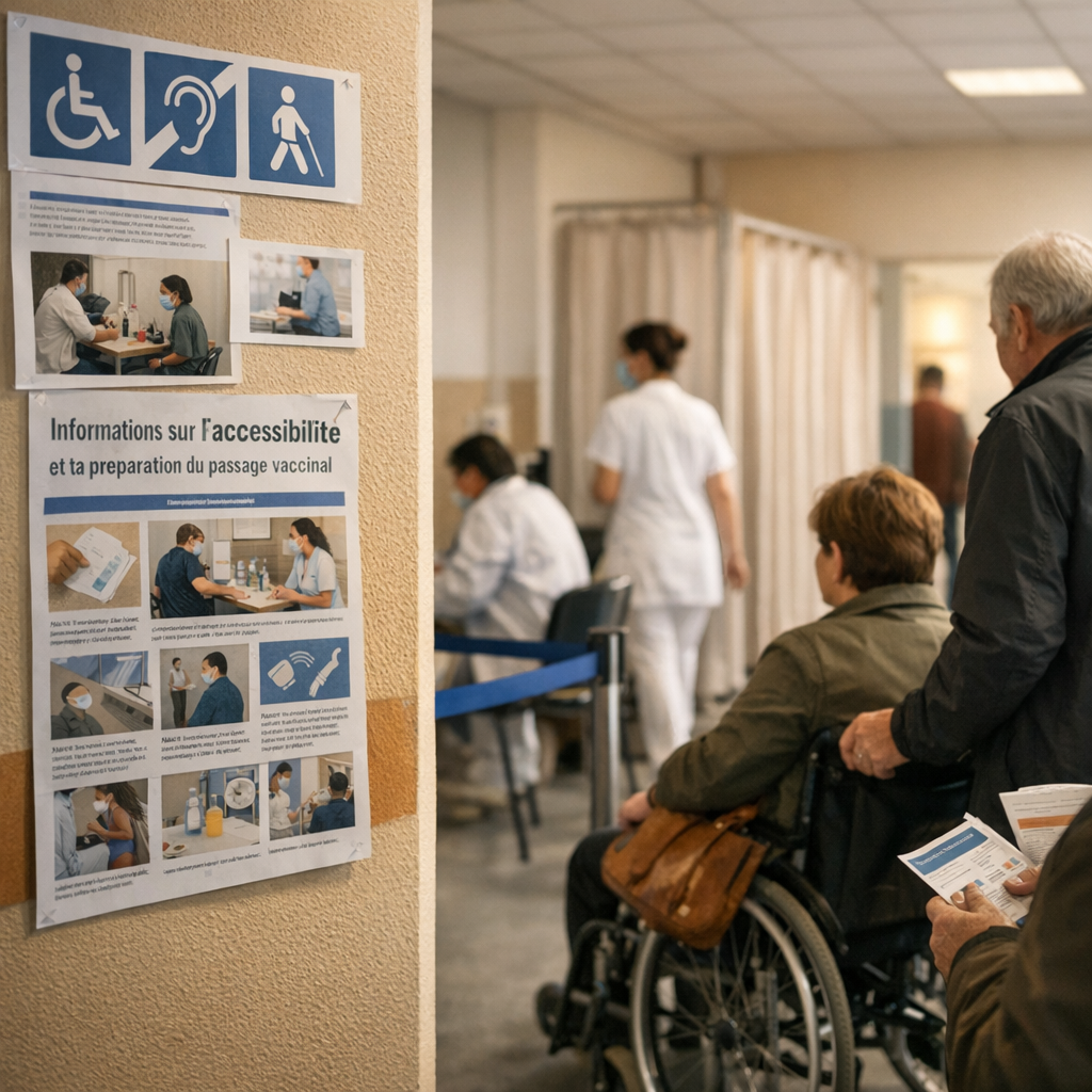 Informations sur l’accessibilité et la préparation du passage vaccinal