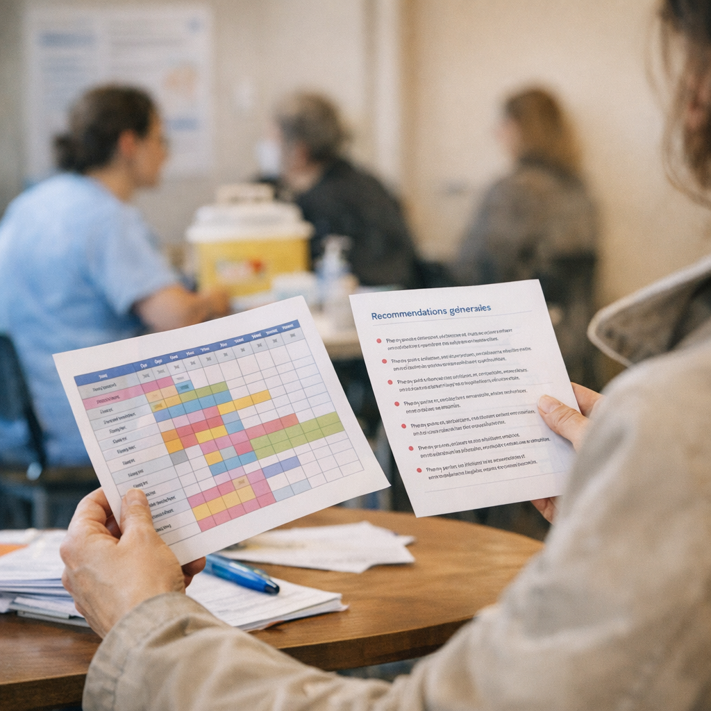Calendrier vaccinal et recommandations générales : faire le tri sans se perdre