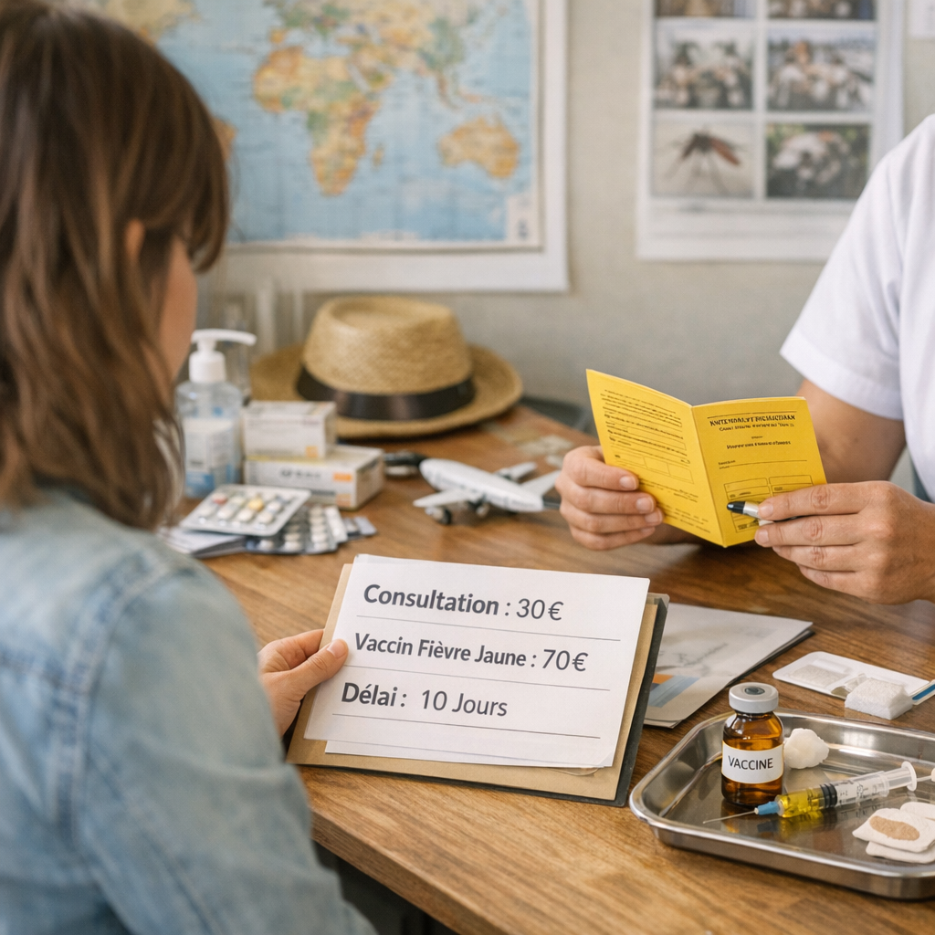Consultation et vaccinations du voyage : fièvre jaune, délais et prix indicatifs