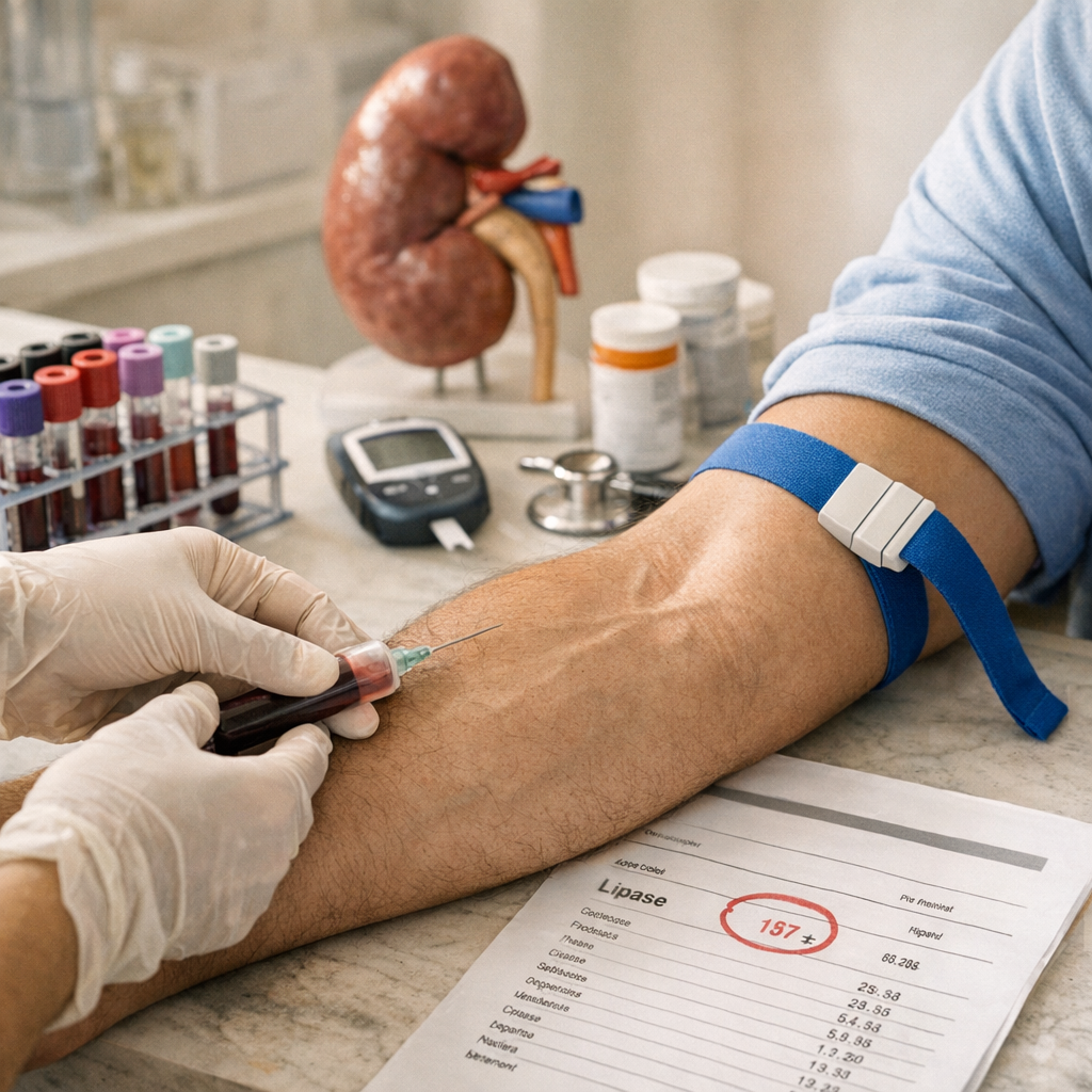 Peut-on avoir une lipase élevée à cause des reins, du diabète ou d’un médicament ?