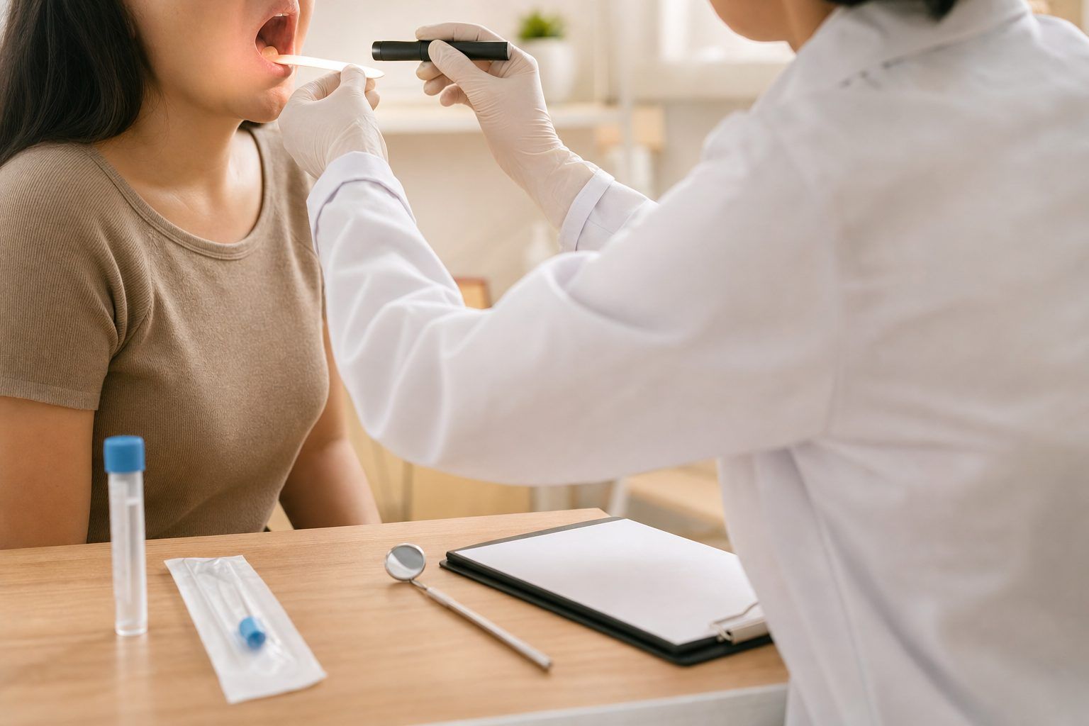 Comment le diagnostic de candidose buccale est-il posé, et quand chercher une autre cause ?
