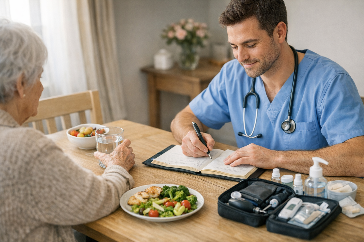 Soins infirmiers à domicile et nutrition au quotidien