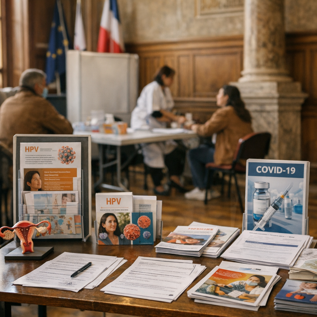 Sur place : informations sur la vaccination, documents, HPV et Covid