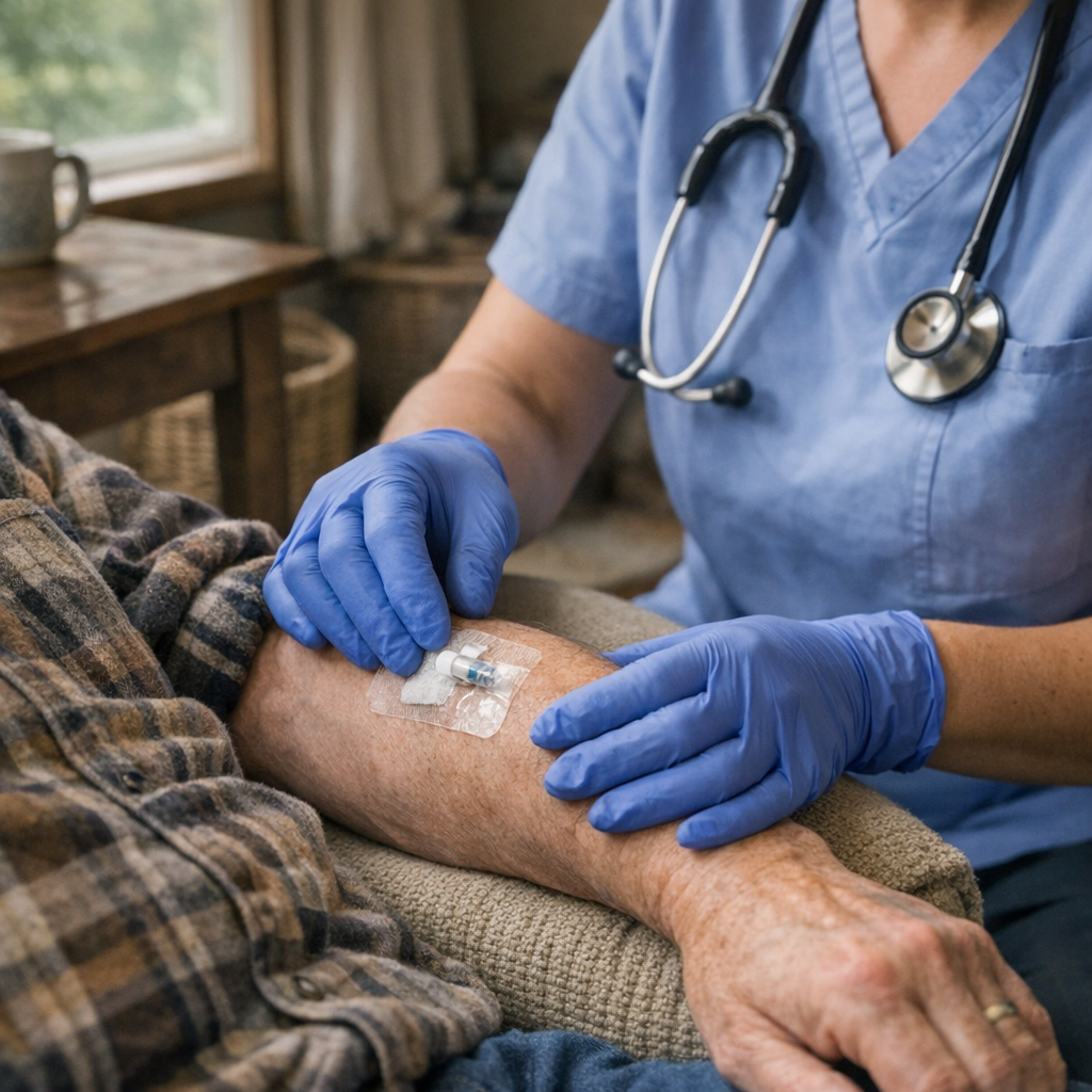 Une véinite après perfusion doit être surveillée sans panique